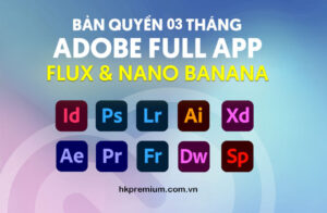 Tài khoản Adobe Full App sử dụng được model Nano Banana và Flux